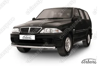 Защита переднего бампера d57 Arbori нерж. сталь для Тагаз ROAD Partner 2008-2011