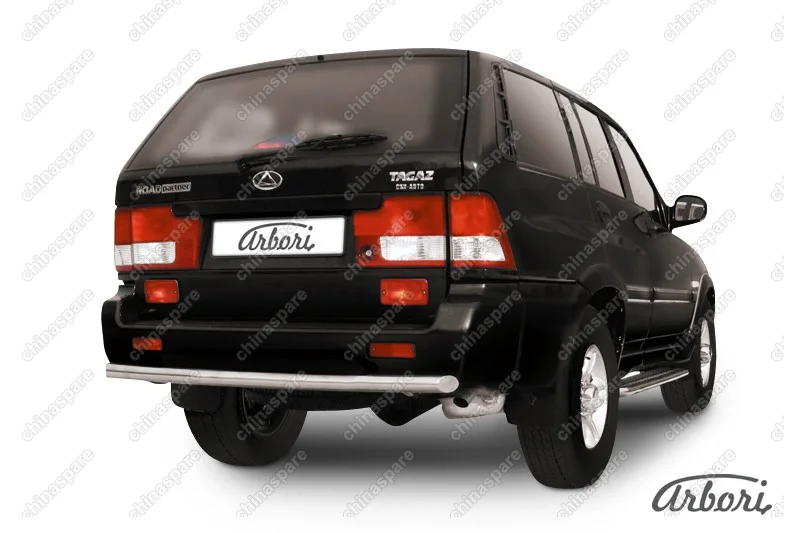 Защита заднего бампера d57 Arbori нерж. сталь для Тагаз ROAD Partner 2008-2011