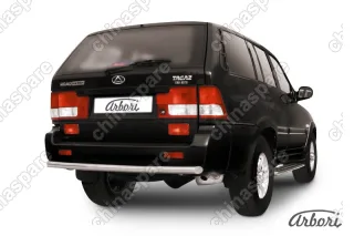 Защита заднего бампера d57 Arbori нерж. сталь для Тагаз ROAD Partner 2008-2011