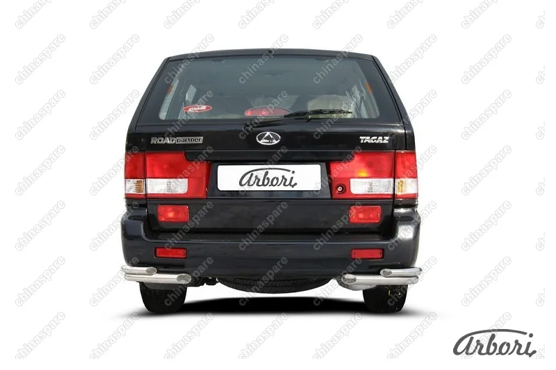 Уголки d57+d42 двойные Arbori нерж. сталь для Тагаз ROAD Partner 2008-2011