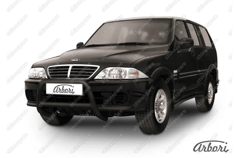 Кенгурятник d57 низкий  Arbori черн. для Тагаз ROAD Partner 2008-2011