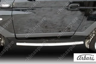 Защита штатного порога d57 Arbori нерж. сталь для Тагаз TAGER 3дв. 2008-2012