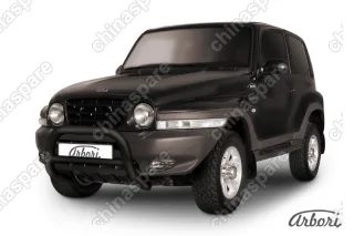 Кенгурятник d76 низкий Arbori черн. для Тагаз TAGER 3дв. 2008-2012