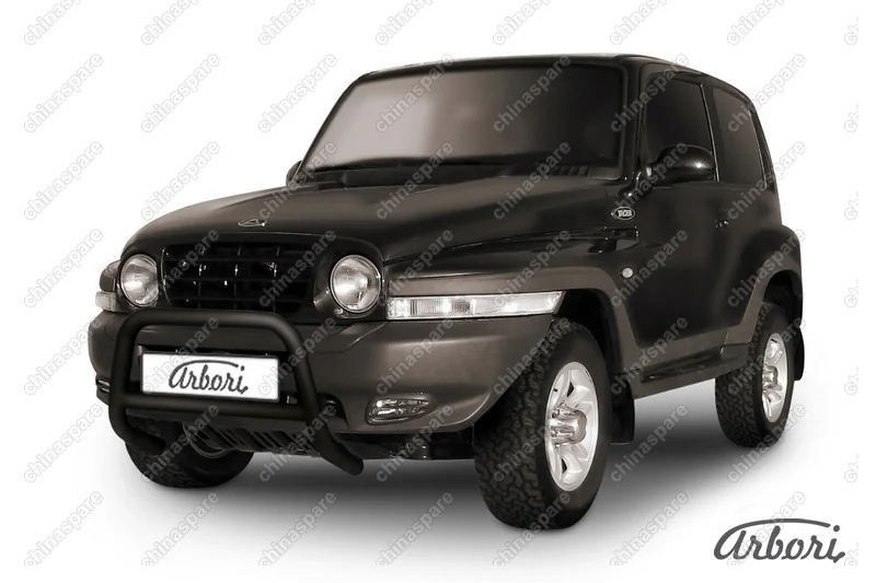 Кенгурятник d57 низкий Arbori черн. для Тагаз TAGER 3дв. 2008-2012