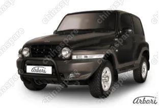 Кенгурятник d57 низкий Arbori черн. для Тагаз TAGER 3дв. 2008-2012