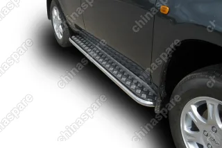 AFZDATIN06 Защита порогов d42 с листом Arbori нерж. сталь для Тагаз TINGO 2011-2014