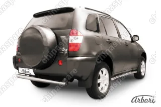 AFZDATIN08 Защита заднего бампера d76  Arbori нерж. сталь для Тагаз TINGO 2011-2014