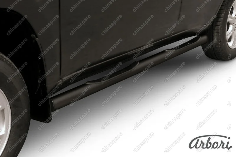 AFZDATIN03B Защита порогов d76 с проступями Arbori черн. для Тагаз TINGO 2011-2014