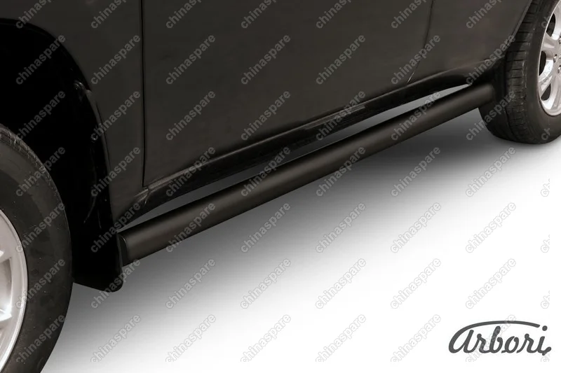 AFZDATIN04B Защита порогов d76 труба Arbori черн. для Тагаз TINGO 2011-2014