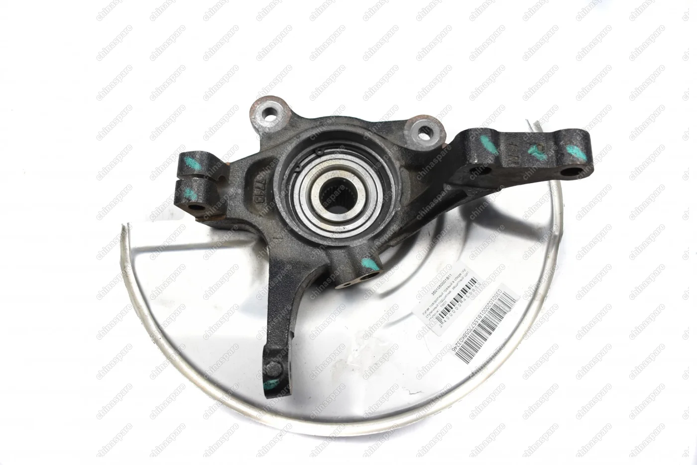 Кулак поворотный правый в сборе (кулак, ступичный подшипник, щит, ступица) Zotye T600