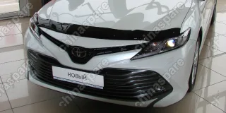 NLDSTOCAM1712 Дефлектор капота темный Toyota Camry, 2017-