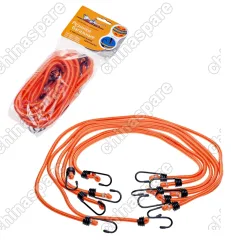 AS-R-04 Набор резинок 6 шт:  2шт. 60см, 2шт. 80см, 2шт. 100см, D-8 мм, (металлические крючки)