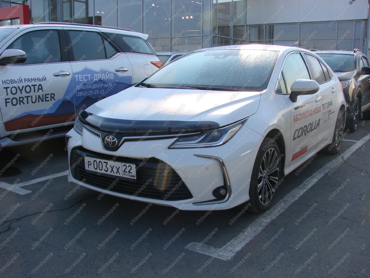 NLDSTOCOR1812 Дефлектор капота темный TOYOTA Corolla 2018-