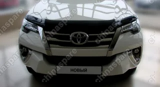 NLDSTOFOR1512 Дефлектор капота Toyota Fortuner, 2015-, темный
