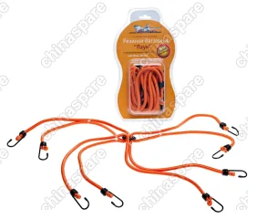 AS-R-05 Набор  резинок Паук 4шт. 80 см, D-8 мм, (металлические крючки)