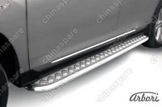AFZDATHI11 Защита порогов d57 с листом Arbori нерж. сталь для Toyota HIGHLANDER 2010-2013