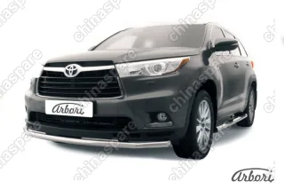AFZDATHI1403 Защита переднего бампера d57 Arbori нерж. сталь для TOYOTA Highlander 2014-2016