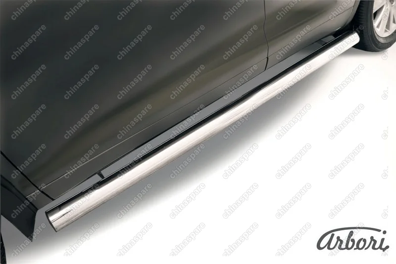 AFZDATHI1409 Защита порогов d76 труба Arbori нерж. сталь для TOYOTA Highlander 2014-2016