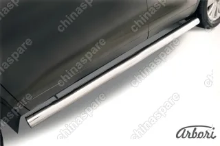 AFZDATHI1409 Защита порогов d76 труба Arbori нерж. сталь для TOYOTA Highlander 2014-2016