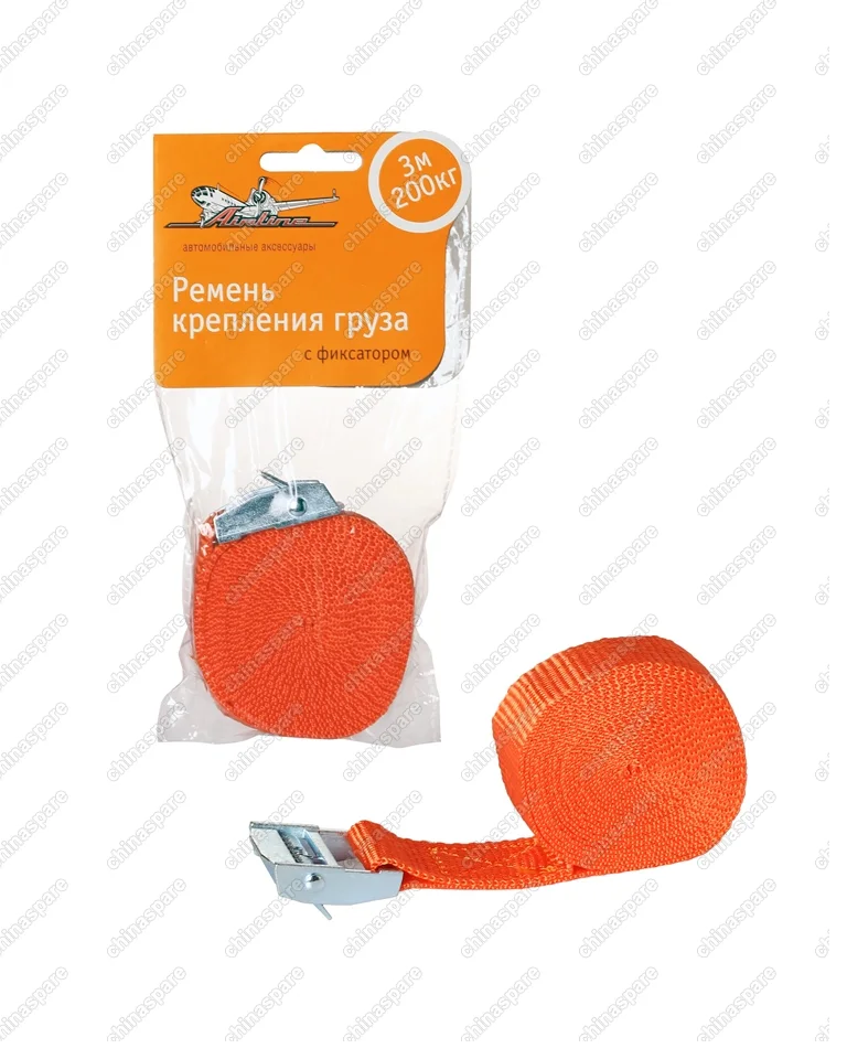 AS-T-01 Ремень крепления груза с фиксатором 3 м, 200 кг
