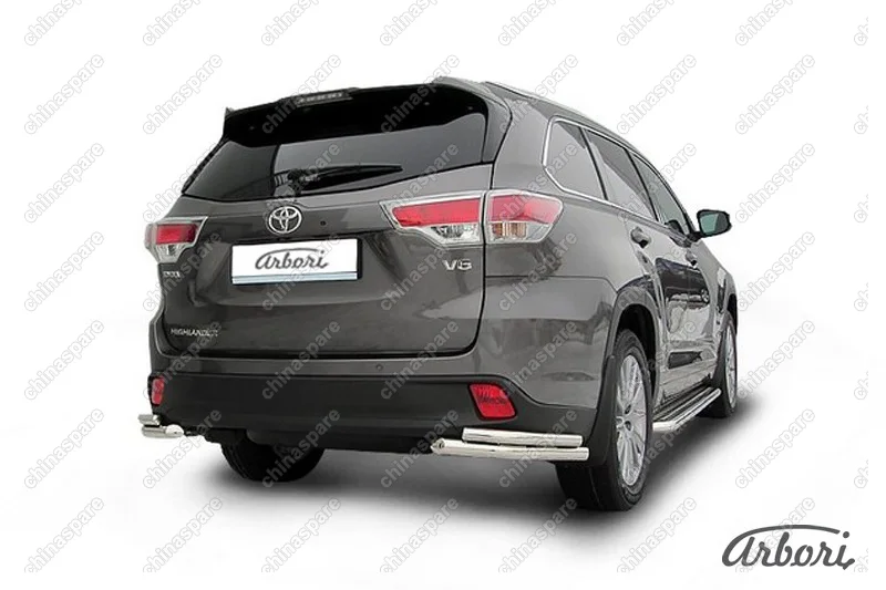 AFZDATHI1419 Уголки d57+d42 двойные Arbori нерж. сталь для TOYOTA Highlander 2014-2016