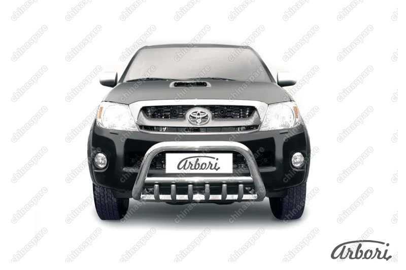 AFZDATHL03 Кенгурятник d57 низкий с защитой картера Arbori нерж. сталь для Toyota HILUX 2004-2011