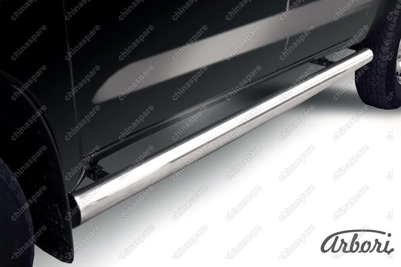 AFZDATHL10 Защита порогов d76 труба Arbori нерж. сталь для Toyota HILUX 2004-2011