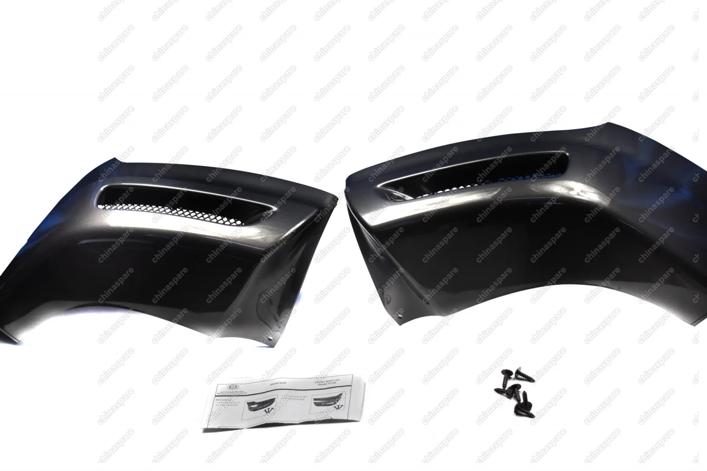 Накладки бампера переднего (комплект) Kia Sportage 04-10