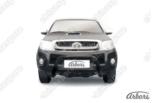 AFZDATHL02B Кенгурятник d76 низкий Arbori черн. для Toyota HILUX 2004-2011