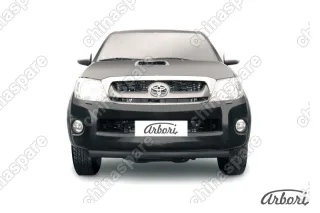 AFZDATHL08B Защита переднего бампера d57 радиусная Arbori черн. для Toyota HILUX 2004-2011