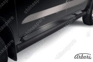 AFZDATHL10B Защита порогов d76 труба Arbori черн. для Toyota HILUX 2004-2011