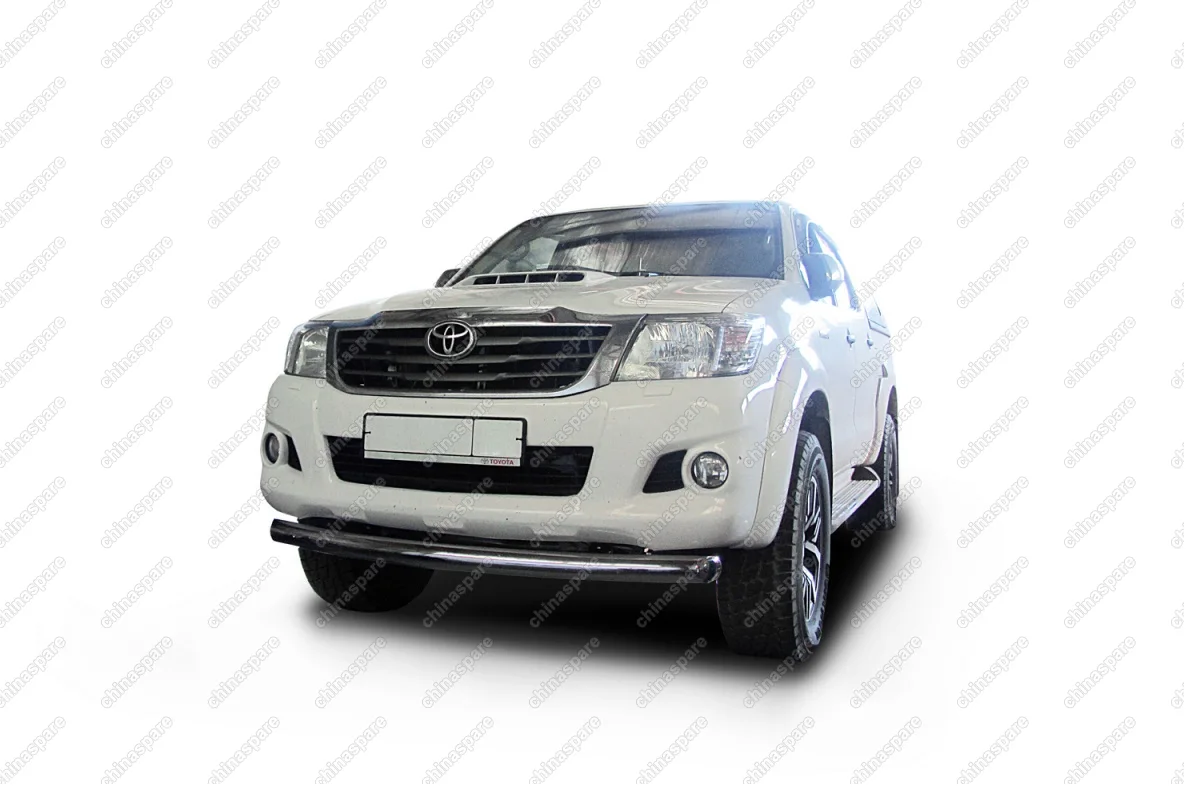 AFZDATHL1102 Защита переднего бампера d57 радиусная Arbori нерж. сталь для Toyota HILUX 2011-2015