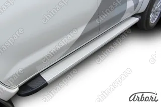 AFZDATHL1102 Защита переднего бампера d57 радиусная Arbori нерж. сталь для Toyota HILUX 2011-2015