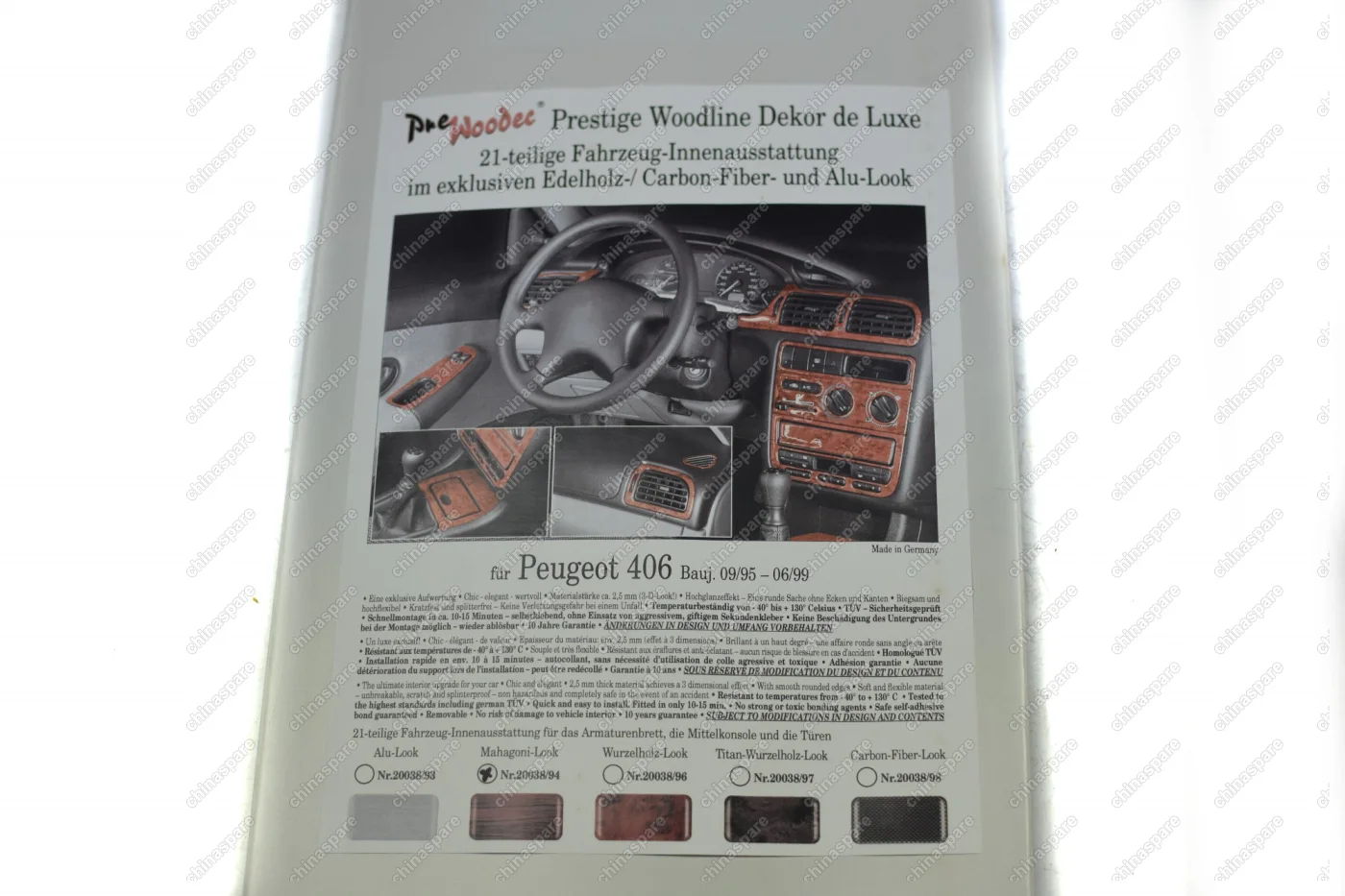 Декор салона Peugeot 406