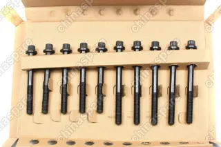 Болт ГБЦ (комплект 10шт) Toyota 5AFE, 7AFE Toyota Geely MK Lifan Solano Smily