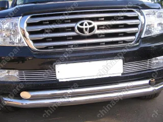 Декоративные элементы воздухозаборника d10(2 элем. по 6 трубочек) Toyota Land Cruiser 200 2007- хром, TC20.97.2231