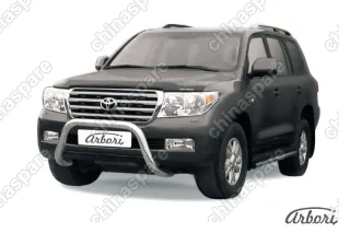 AFZDATLC209 Кенгурятник d76 низкий "мини" Arbori нерж. сталь для Toyota LC200 2007-2012