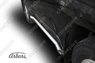 AFZDATLC216 Защита порогов d76 с гибами Arbori нерж. сталь для Toyota LC200 2007-2012