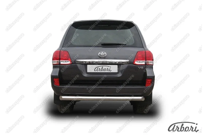AFZDATLC223 Защита заднего бампера d76 короткая Arbori нерж. сталь для Toyota LC200 2007-2012