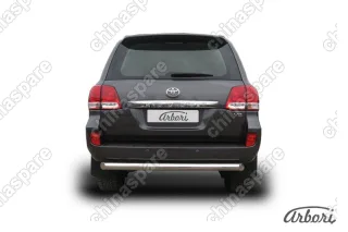 AFZDATLC223 Защита заднего бампера d76 короткая Arbori нерж. сталь для Toyota LC200 2007-2012