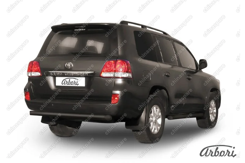 AFZDATLC223B Защита заднего бампера d76 короткая Arbori черн. для Toyota LC200 2007-2012
