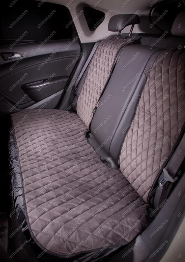 ASC-B-02 Накидка Алькантара, задняя, 3 предмета, серая