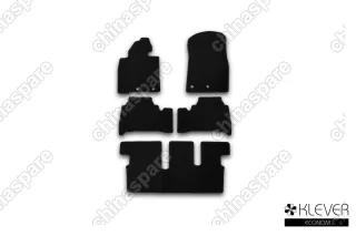 Коврики в салон Klever Econom TOYOTA Land Cruiser 200, 7 мест, АКПП, 2012->, внед., 5 шт. (текстиль)