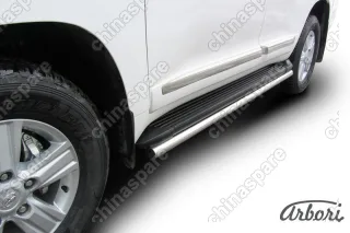 AFZDATLC21216 Защита штатного порога d57 Arbori нерж. сталь для Toyota LC200 2012-2013
