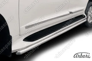 AFZDATLC21313 Защита штатного порога d57 Arbori нерж. сталь для Toyota LC200 2013-2015