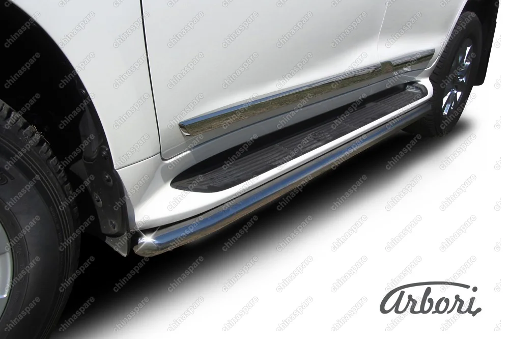 AFZDATLC21506 Защита штатного порога d57 Arbori нерж. сталь для Toyota LC200 2015-нв