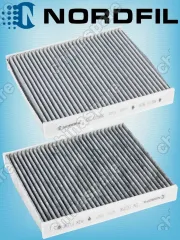 Фильтр салонный угольный «Nordfil» Volkswagen Polo 2010- / Skoda Rapid 2012- / Audi A1 2010-