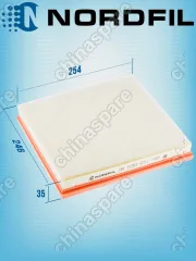 Фильтр воздушный «Nordfil» Chevrolet Cruze 1.6-1.8, Orlando 1.4 / Opel Astra J (Атмосферные ДВС) 1.4-1.8