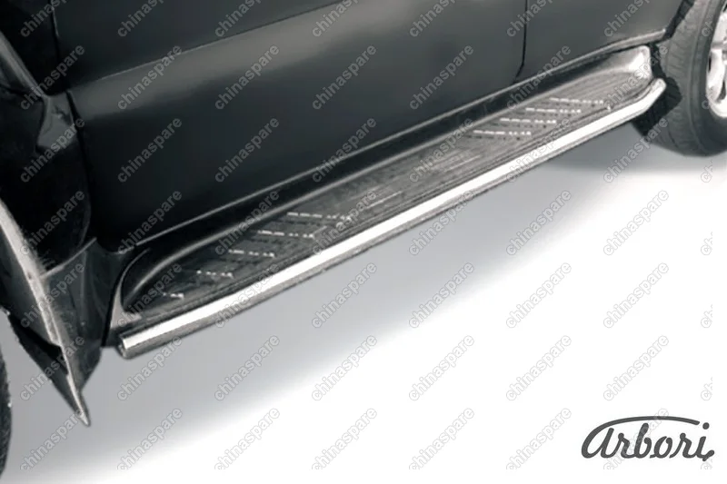 AFZDATLCP04 Защита штатного порога d42 Arbori нерж. сталь для Toyota LC Prado 2003-2009