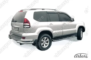 AFZDATLCP05 Уголки d76+d42 двойные Arbori нерж. сталь для Toyota LC Prado 2003-2009